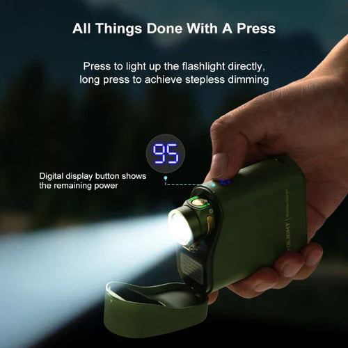 Load image into Gallery viewer, OLIGHT BATON4KITODG Baton 4 Powerful EDC Flashlight 1300 Lumens - OD Green - Premium (With Charging Case)

