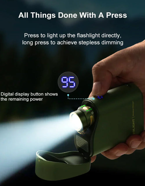 Load image into Gallery viewer, OLIGHT BATON4KITRGBU Baton 4 Powerful EDC Flashlight 1300 Lumens - Regal Blue - Premium (With Charging Case)
