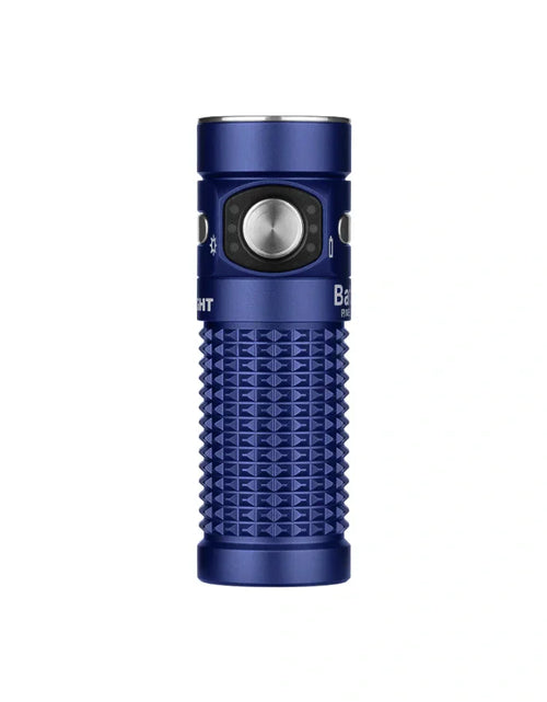 Load image into Gallery viewer, OLIGHT BATON4KITRGBU Baton 4 Powerful EDC Flashlight 1300 Lumens - Regal Blue - Premium (With Charging Case)
