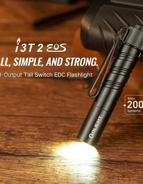 Load image into Gallery viewer, OLIGHT I3T2BK i3T 2 EOS Small EDC Flashlight - Black
