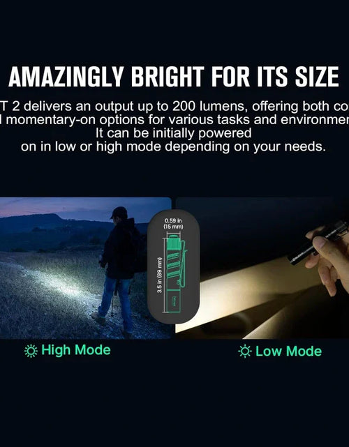 Load image into Gallery viewer, OLIGHT I3T2BK i3T 2 EOS Small EDC Flashlight - Black
