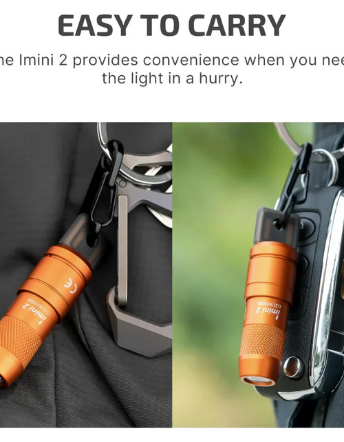 Load image into Gallery viewer, OLIGHT IMINI2OG imini 2 Rechargeable Mini Flashlight - Orange
