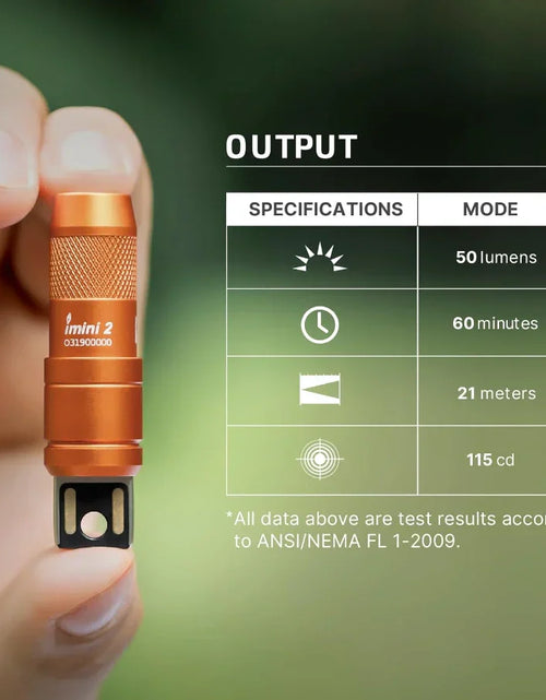 Load image into Gallery viewer, OLIGHT IMINI2OG imini 2 Rechargeable Mini Flashlight - Orange
