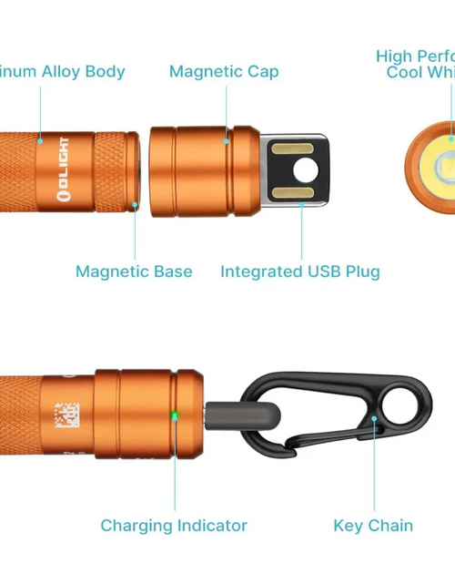 Load image into Gallery viewer, OLIGHT IMINI2OG imini 2 Rechargeable Mini Flashlight - Orange
