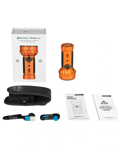 Load image into Gallery viewer, OLIGHT MARAUDERMINIOG Marauder Mini Powerful LED Flashlight With RGB - Orange
