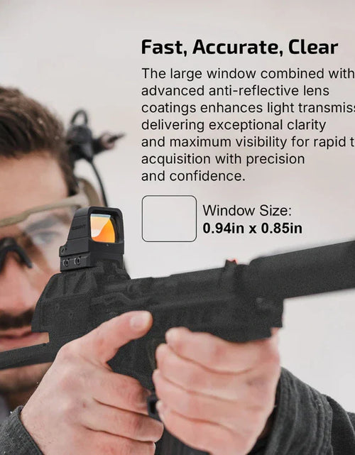 Load image into Gallery viewer, OLIGHT OSIGHTXRDDOTBK Osight X 3 MOA Dot &amp; 32 MOA Circle with OAL Material - Black

