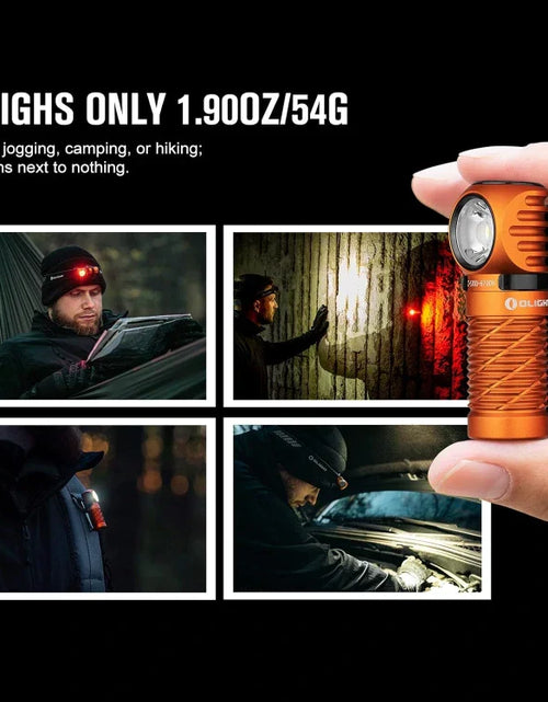 Load image into Gallery viewer, OLIGHT PERUN2MINIOG Perun 2 Mini LED Rechargeable Headlamp - Orange
