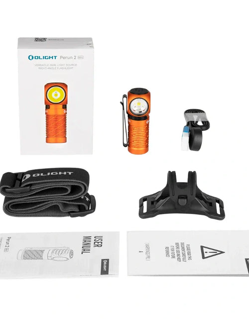 Load image into Gallery viewer, OLIGHT PERUN2MINIOG Perun 2 Mini LED Rechargeable Headlamp - Orange
