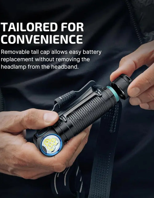 Load image into Gallery viewer, OLIGHT PERUN3BK Perun 3 Headlamp 3000 Lumens White Light and Red Light - Black
