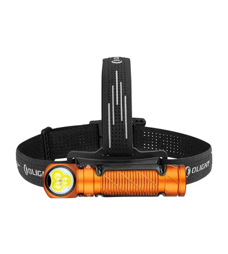 OLIGHT PERUN3OG Perun 3 Headlamp 3000 Lumens White Light and Red Light - Orange
