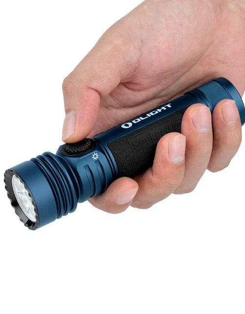 Load image into Gallery viewer, OLIGHT SEEKER4PROMNBUREGULAR Seeker 4 Pro High Power Flashlight - Midnight Blue CW(5700~7000K)
