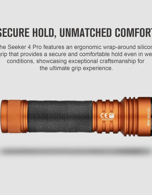 Load image into Gallery viewer, OLIGHT SEEKER4PROOG Seeker 4 Pro High Power Flashlight - Orange CW(5700~7000K)

