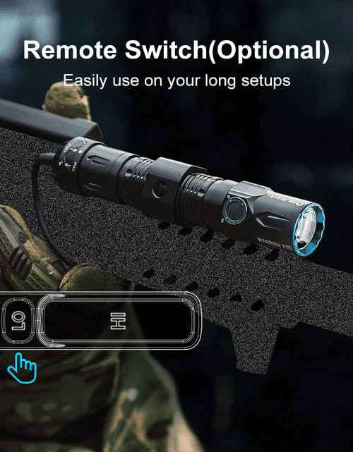 Load image into Gallery viewer, OLIGHT WARRIOR3SBK Warrior 3S High Beam Tactical Flashlight - Black
