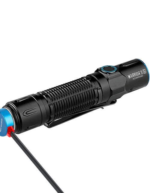 Load image into Gallery viewer, OLIGHT WARRIOR3SBK Warrior 3S High Beam Tactical Flashlight - Black
