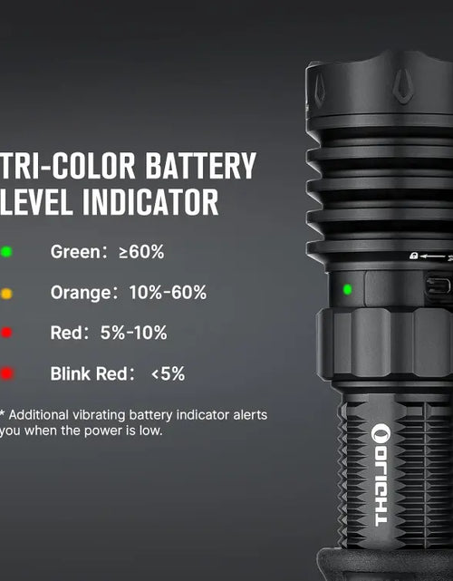 Load image into Gallery viewer, OLIGHT WARRIORX4MTBK Warrior X 4 USB-C and MCC Rechargeable Tactical Flashlight With Holster - Matte Black
