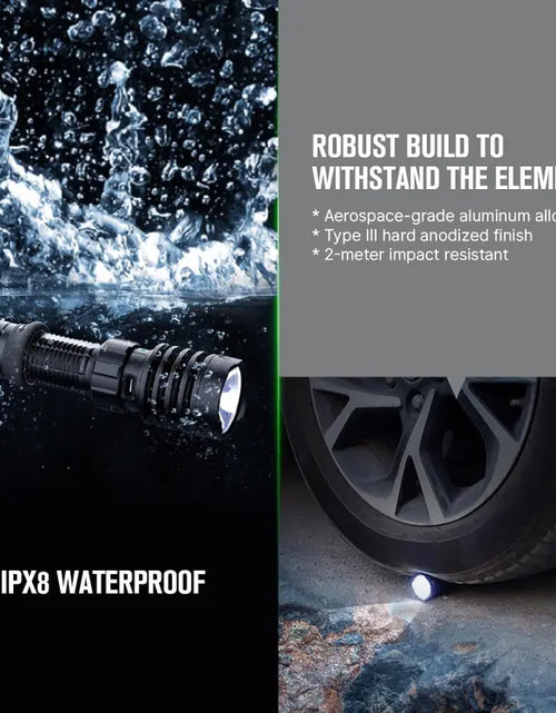 Load image into Gallery viewer, OLIGHT WARRIORX4MTBK Warrior X 4 USB-C and MCC Rechargeable Tactical Flashlight With Holster - Matte Black
