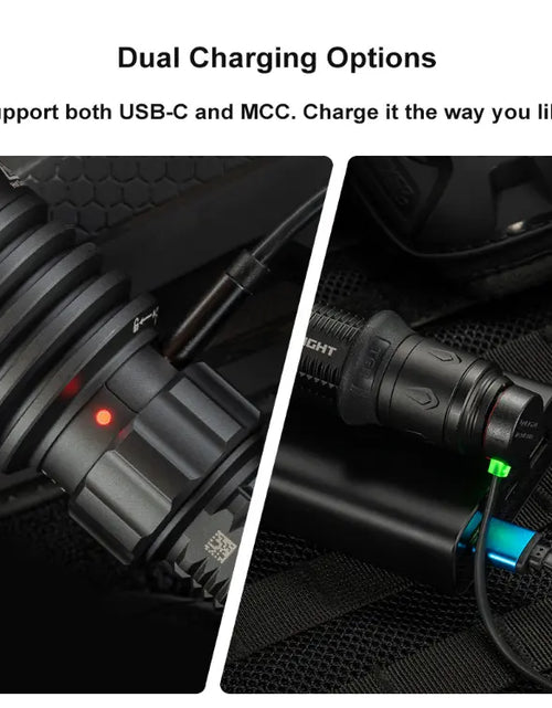Load image into Gallery viewer, OLIGHT WARRIORX4MTBK Warrior X 4 USB-C and MCC Rechargeable Tactical Flashlight With Holster - Matte Black
