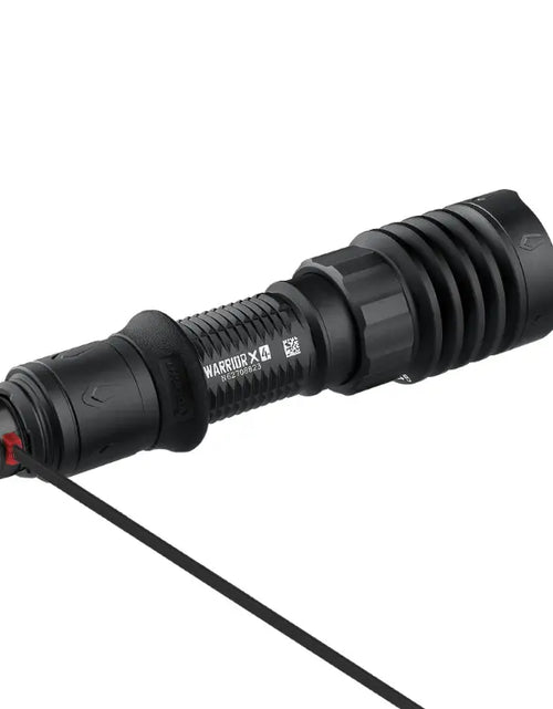 Load image into Gallery viewer, OLIGHT WARRIORX4MTBK Warrior X 4 USB-C and MCC Rechargeable Tactical Flashlight With Holster - Matte Black
