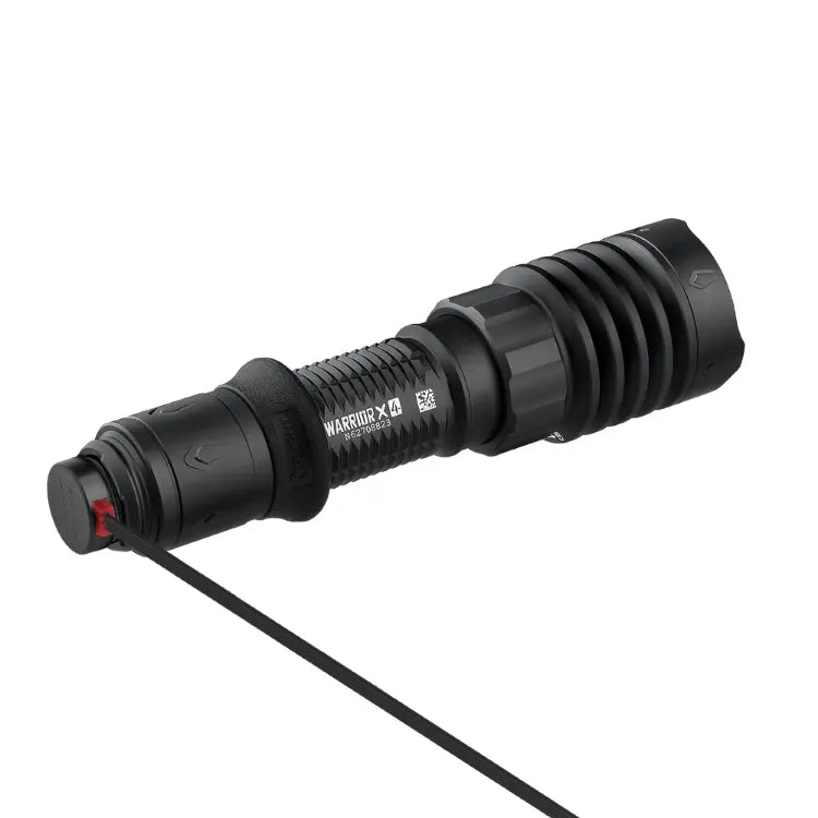 OLIGHT WARRIORX4MTBK Warrior X 4 USB-C and MCC Rechargeable Tactical Flashlight With Holster - Matte Black