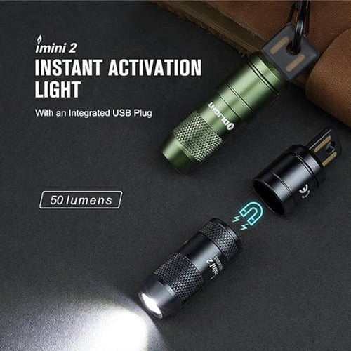 Load image into Gallery viewer, OLIGHT IMINI2BK imini 2 Rechargeable Mini Flashlight - Black

