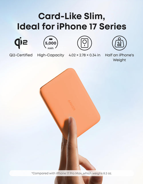 Load image into Gallery viewer, Anker Nano Power Bank (5K, MagGo, Slim)
