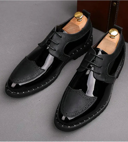 Summer Casual Pointed Leather Shoes for Men