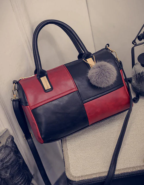 Load image into Gallery viewer, Fashionable Boston Bag with Zipper - New Women's Tote
