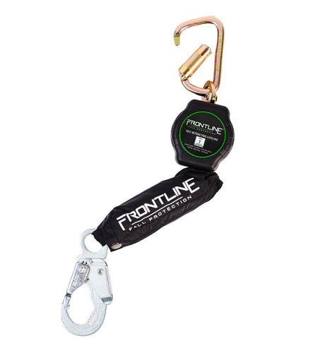 Frontline RPA061S 6' Aramid Fiber Web Single Leg SRL with Steel Snap Hook End