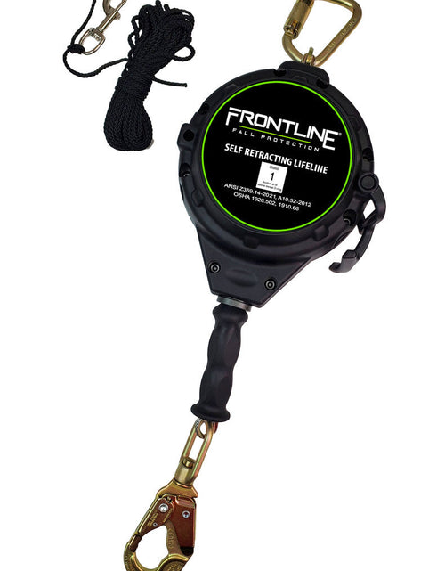 Load image into Gallery viewer, Frontline RPG30 30' Cable Single Leg SRL with Steel Snap Hook End with Carry on Handle and Tagline
