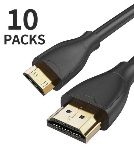 ReHisk High-Speed Mini HDMI to HDMI Cable 10 Packs