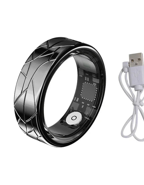 Load image into Gallery viewer, Smart Ring Women Health Tracker Heart Rate Blood Oxygen Photo Control Brush Tiktok Waterproof Multi-sport Modes Men Fitness Ring
