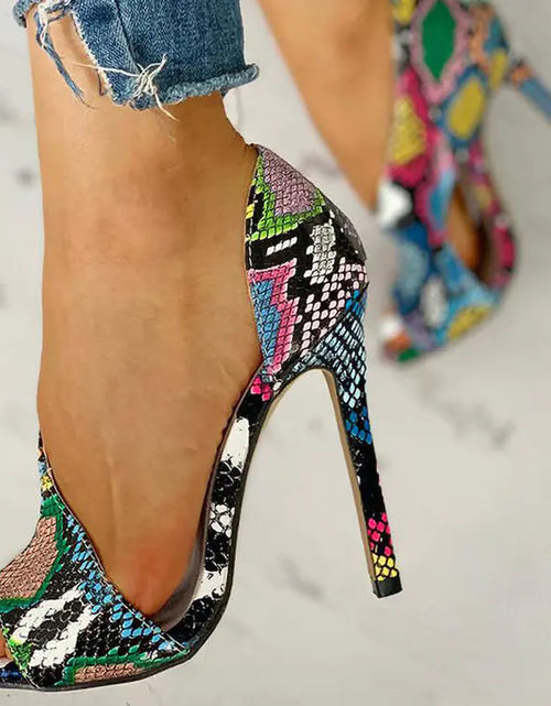 Load image into Gallery viewer, Fashion Floral Peep-Toe High Heels for Women
