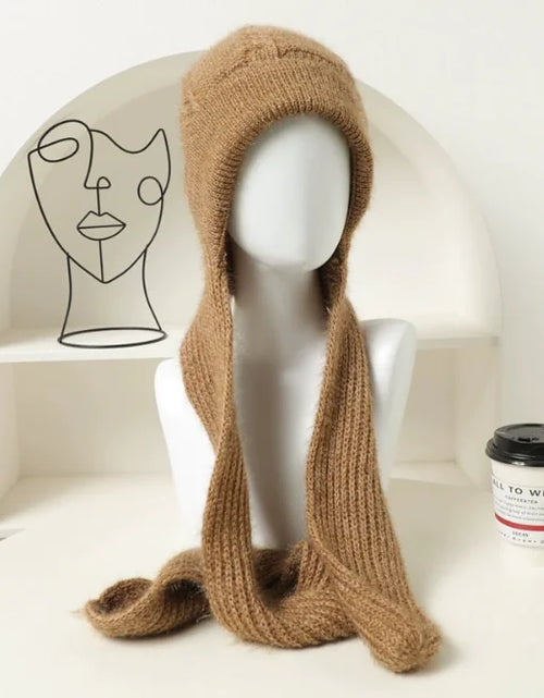 Load image into Gallery viewer, Women's Fleece-lined Knitted Scarf and Hat Set
