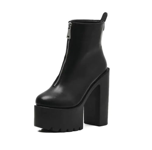Load image into Gallery viewer, Women's Chunky Heels, Martin Boots, Waterproof Pumps

