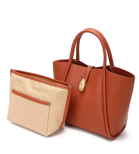 Large-capacity Leather Commuter One-shoulder Bag