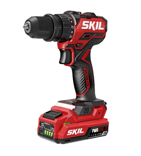 SKIL QD6293B-10 20V Installation Drill Kit with 4 Attachments, 20V 2.0Ah USB-C Battery and 45W PD Charger