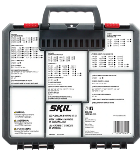 SKIL SMXS8501 120pc Drilling and Screw Driving Kit w/ Bit Grip