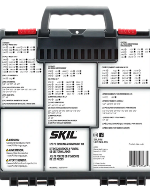 Load image into Gallery viewer, SKIL SMXS8501 120pc Drilling and Screw Driving Kit w/ Bit Grip
