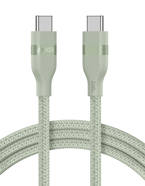 Load image into Gallery viewer, Anker USB-C to USB-C Cable (3 ft / 6 ft, 240W, Upcycled-Braided)
