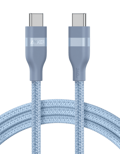 Load image into Gallery viewer, Anker USB-C to USB-C Cable (3 ft / 6 ft, 240W, Upcycled-Braided)
