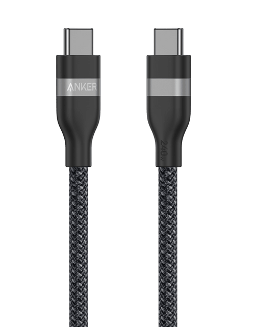 Load image into Gallery viewer, Anker USB-C to USB-C Cable (3 ft / 6 ft, 240W, Upcycled-Braided)
