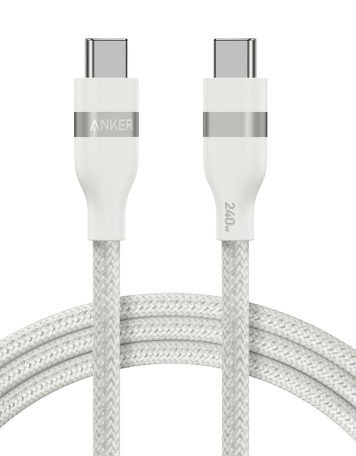 Load image into Gallery viewer, Anker USB-C to USB-C Cable (3 ft / 6 ft, 240W, Upcycled-Braided)
