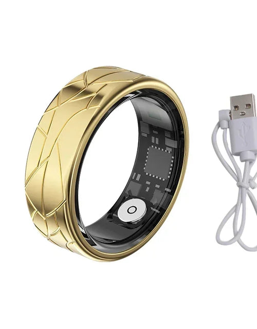 Load image into Gallery viewer, Smart Ring Women Health Tracker Heart Rate Blood Oxygen Photo Control Brush Tiktok Waterproof Multi-sport Modes Men Fitness Ring
