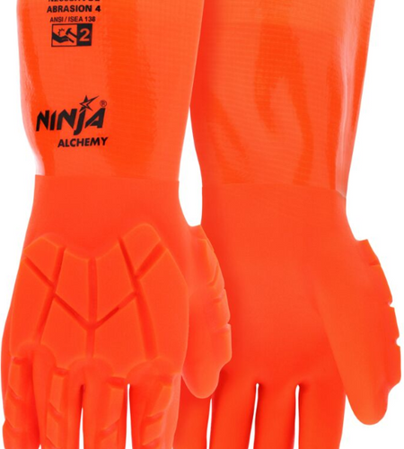 Ninja Alchemy Work Glove Impact 2 High Viz Orange