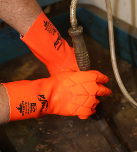Ninja Alchemy Work Glove Impact 2 High Viz Orange