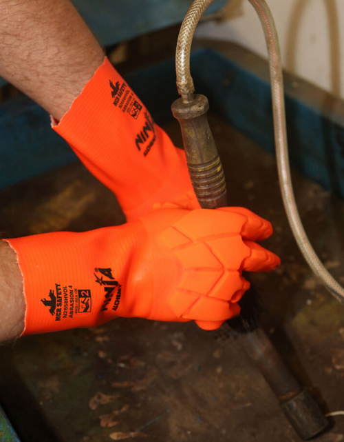 Load image into Gallery viewer, Ninja Alchemy Work Glove Impact 2 High Viz Orange

