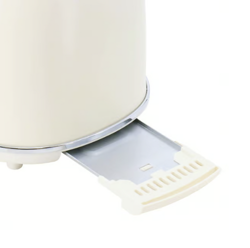 Load image into Gallery viewer, MegaChef 1.8 Quart Electric Tea Kettle and 2 Slice Toaster Combo in Creme
