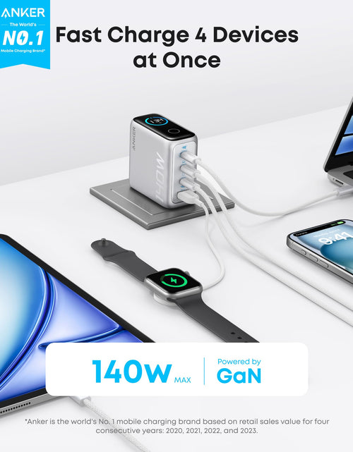 Load image into Gallery viewer, Anker Charger (140W, 4-Port, PD 3.1) with USB-C Cable
