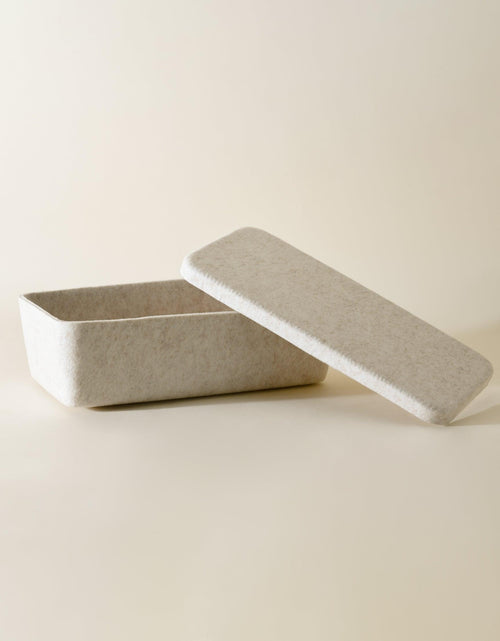 Load image into Gallery viewer, The Sculpted Bin - Long with Lid | Set of 3
