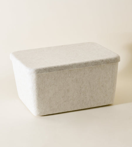 The Sculpted Bin - Wide with Lid